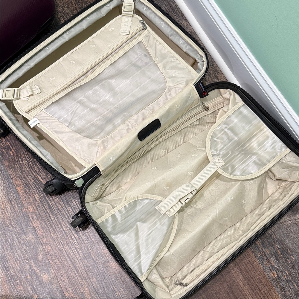 2 Piece Set Of Heys Hardside Spinner Luggage In Purple. Carry On And Checked Bag - Picture 16 of 16